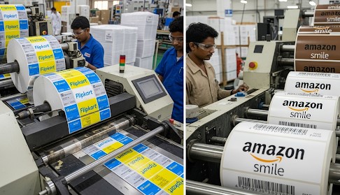 Flipkart Amazon Labels