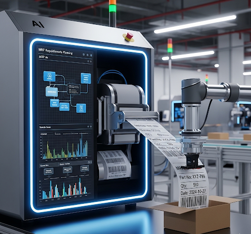 High-quality barcode labels on a roll