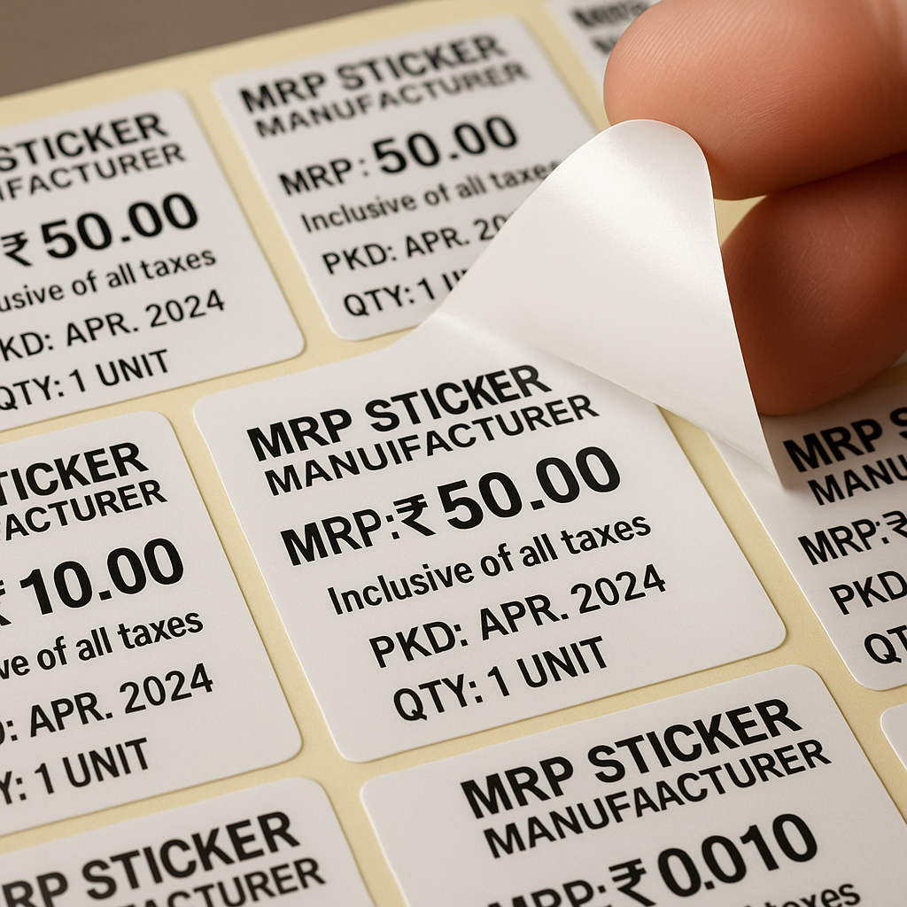 MRP Sticker Manufacturer